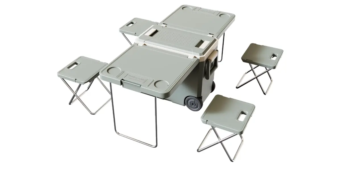 BLT32 Blow Molded Ultra Lightweight Picnic Table Cooler4